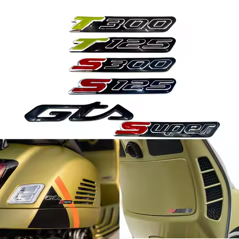 Pokhaomin NEW Motorcycle Sticker 3M Fairing Decal Plastic Logo Decorative For Piaggio Vespa GTS300 i