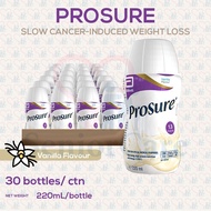 [Carton of 30] Prosure Liquid Vanilla 220ml - Ready to Drink Nutritional Supplement High Protein Omega 3 Fish Oil