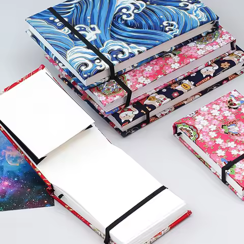 Japan 300g Cotton Watercolor Paper Drawing Book 200x135mm Hot Stamping Sketchbook Painting Travel Ha