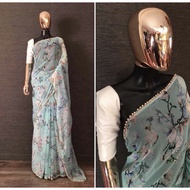 georgette Lacy Saree