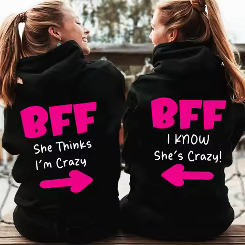 Best Friend Matching Hoodies for Bestie Funny Bestie Trip Hoodie Trendy Girls Vacation Hoodie BFF Zi