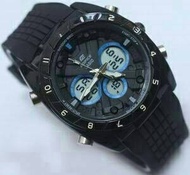 Jam Tangan Casio Edifice EFA -133 Rubber Black Blue