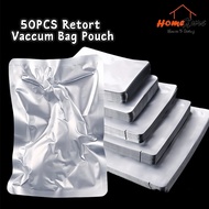 HomeXure - RETORT POUCH 50pcs Retort Aluminium Foil Vaccum Bag Pouch High Temperature Sterilization/