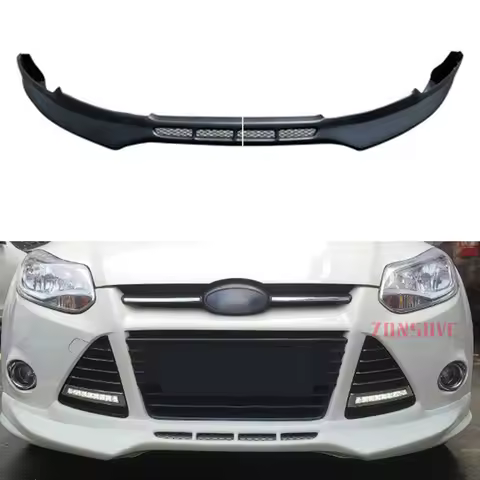 For Ford Focus Hatchback Sedan 2012 2013 Year Front Bumper Lips Body Kit Accessories 2 Pcs