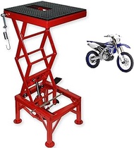Motorcycle Hydraulic Lift, Motorbike Repair Lift, with 4 Wheels, Height adjustable, Maximum Load Cap