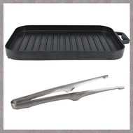 Mini Grill Pan Set Thickened Heat-Resistant Non-Stick Rectangular Grill Multi-Function Outdoor Campi