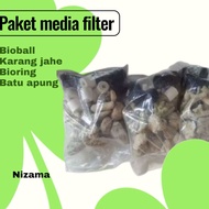 Biobal/ filter media package, aquarium pond filter media