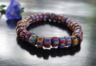 義大利雪佛蘭珠 21.7克 威尼斯 手圍 #16 老琉璃珠 手鍊 貿易珠