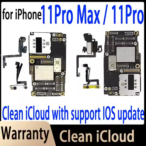 For iPhone 11 Pro Max Motherboard with FACE ID Good Working Plate without iCloud Main Logic Board Fo