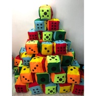 Jumbo Dice Pillow Snakes and Ladders Custom Logo/Name 10x10cm | Huuruf Number Dice Brick Souvenir Pi