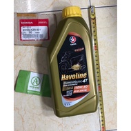 Havoline Caltex 10w-40 oil for 1 liter scooters (copper bottle)