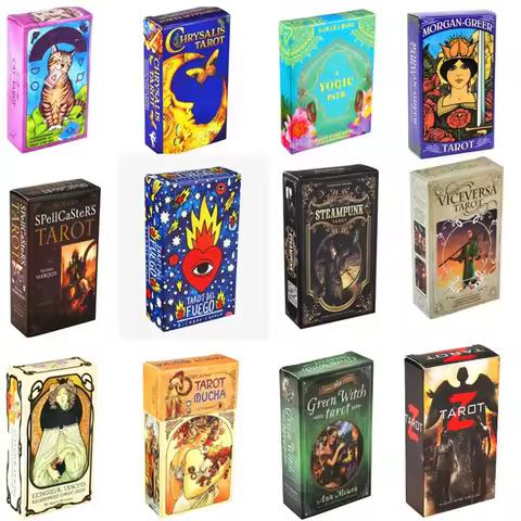600styles Tarot Cards English Divination Borad Playing Games Party Astrology Cards Oracle Cards Game