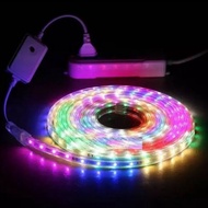 Lampu Hias Strip LED 10 Meter Outdoor Plafon Rainbow Merah Putih