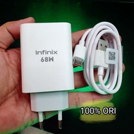 Charger 68W Infinix Note 40/40 Pro Plus Original 100% Charger 68 Watt