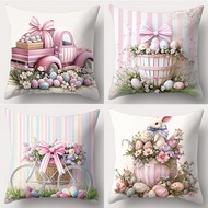 1pc/4pcs Easter-Themed, Printed Pillowcase,Sofa cushions45*45cm(excluding Pillow)