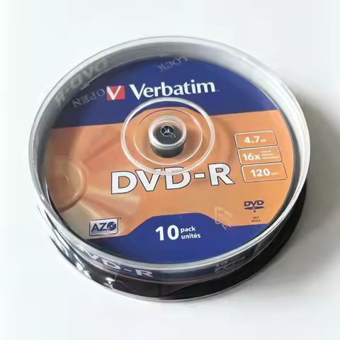 Verbatim AZO DVD-R Discs 4.7GB DVD Disc Disk Recordable 16X 120MIN 10Pcs/Pack