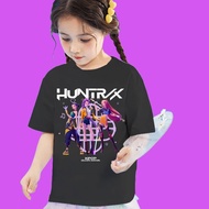 Baju Kpop Demon Hunter Huntrix T-Shirt Cartoon Demon Hunter Print Clothes Women Girls