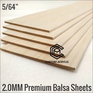 50CM Balsa Sheet 2 mm Light Wood Model Easy to Shape