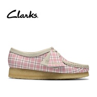 Clarks Womens Wallabee. Shoes - Pink Check Kasut Perempuan