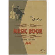 Uni Paper A4 Music Book 40'S