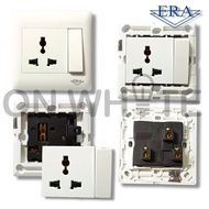 ERA S-A9 UNIVERSAL SWITCH SOCKET OUTLET 13A WITH BIG ROCKER SWITCH WHITE