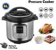 Gadgetbin 11 in 1 Programmable Touch Screen Menu Pressure Cooker With Non Stick Inner Pot 6.0L Rice Cooker Multi Cooker