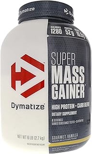 Dymatize Super Mass Gainer, Gourmet Vanilla, 6 Pound