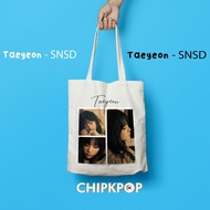 [TAEYEON SNSD PACKAGE SET] I CHEAP SNSD TOTEBAG I KOREAN STYLE BAG I TAEYEON PHOTOCARD I CUSTOM SING
