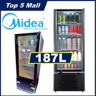 MIDEA Chiller Showcase (187L) Fridge Refrigerator MSC-186BE / HSC-192FLB Peti Sejuk 展示冰箱  Display Chiller