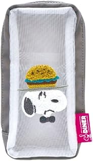 Marimo Craft Snoopy Mesh Series SPPS-117 Mesh Pen Case, Burger, Approx. W 3.1 x H 6.7 x D 1.4 inches