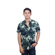 Dcash Short Shirt Green Leaf