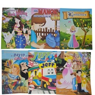 Activity, Story and Coloring Book in News Print Paper (LISTING 3)