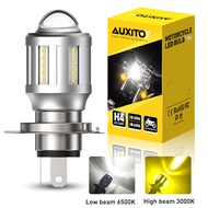 AUXITO 1PCS T19 P15D LED ไฟหน้ารถจักรยานยนต์ H4 H6 ไฟหน้าคู่สี 3200K 6500 ขาว 9-30 โวลต์