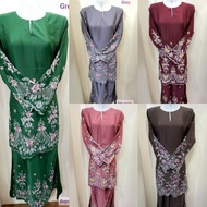 Baju kurung moden kain sb line cotton..