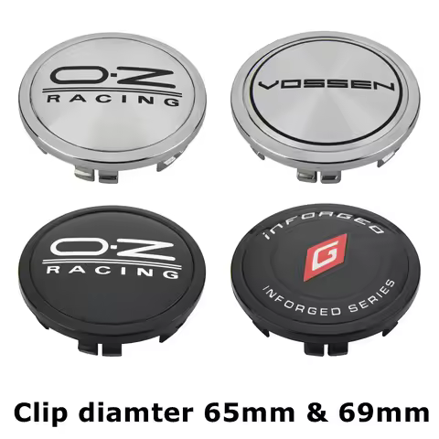 4PCS OD 74MM & OD 75MM Caps On Wheels OZ VOSSEN INFORGED Emblem Wheel Center Cap Car Logo Wheel Cove