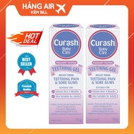 Curash Babycare Teething Gel for baby's gums Pain relief - Anti-swelling when baby Teething and loos