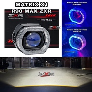 MATRIX X1 BILED R90 MAX ZXR 3 INCH BILED BLUELENS MATRIX X1 PLUS 5D RGB ACRYLIC SHROUD 210+ MODE