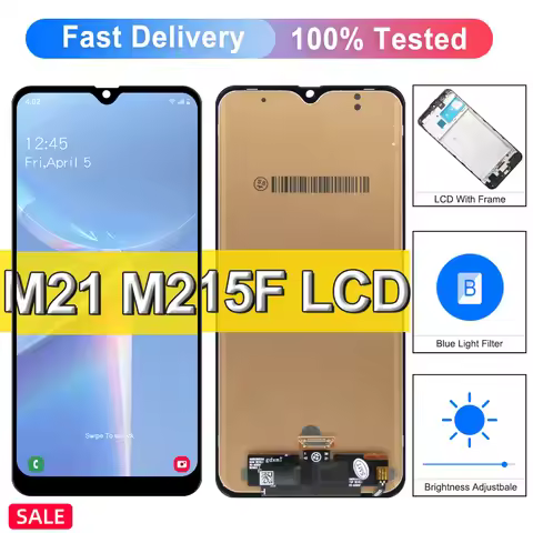 AMOLED High Quality For Samsung Galaxy M21 LCD Display Touch Screen,with Frame For Galaxy M215 M215F