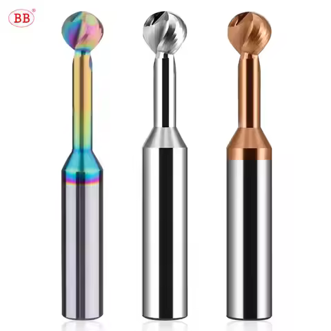 BB Ball T Shape Cutter Undercutting 3D Arc Ball Nose DIY Tool R2 R3 R4 R5 R6 Wood Plastic Metal BC20
