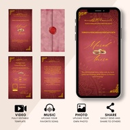 Kad Kahwin Digital Editable | Wedding Invitation Card | Save The Date | Template Kahwin | Instant Do