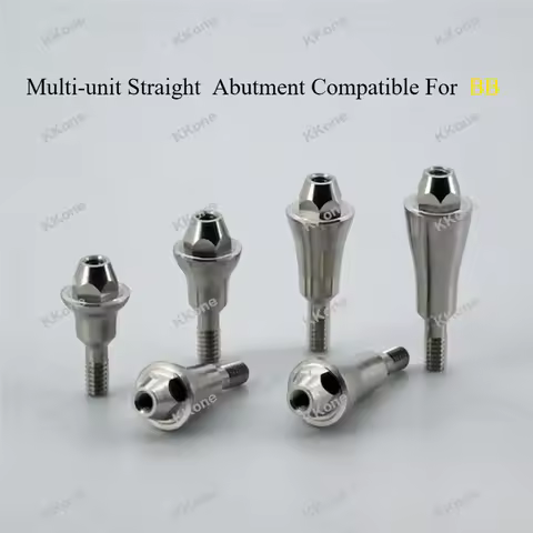 10Pcs Multi-unit Straight Abutment Compatible For BB Implant System Dental Lab Restoration Accessori