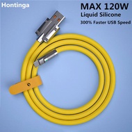 Hontinga 120วัตต์6A สาย Micro USB ค่าใช้จ่ายได้อย่างรวดเร็วสาย USB ข้อมูลซิลิโคนเหลวสำหรับ Samsung Realme หัวเว่ย Xiaomi Oppo Vivo LG Nexus Nokia โทรศัพท์มือถือ PS4แท็บเล็ต Android เคเบิ้ล USB เพื่อ Micro USB 2.0สายชาร์จอย่างรวดเร็ว