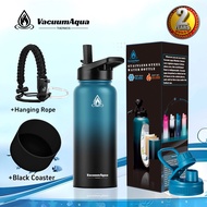 Vacuum Aqua 32oz/40oz/22oz Flask Insulated Tumbler Hot And Cold Thermos for Hot Water With 2 Cap Lid