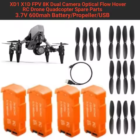 XD1 RC Drone Battery XD1 Remote Control RC Drone Quadcopter Spare Parts 3.7V 600mah Battery/Propelle