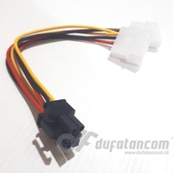 Kabel Power VGA 6Pin - 2 Molex to 6Pin VGA Promo