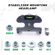 Tool stabilizer mounting Bi-led headlamp AES Biled light measuring Tool