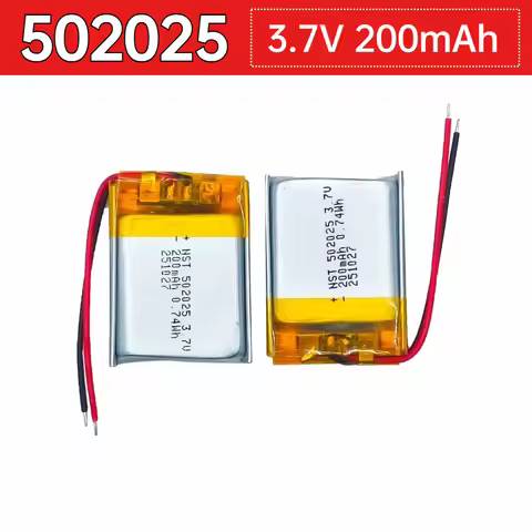 1-10PCS 502025 3.7V 200mAh Polymer Lithium LiPo Rechargeable Battery for Bluetooth Headset Beauty In