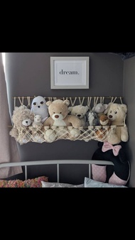rak boneka gantung hiasan dinding kamar rak lucu simple