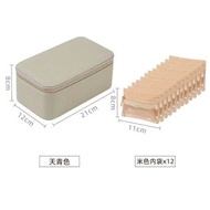 高檔首飾盒PU皮革大容量項鍊手鐲收納防塵旅行外出首飾收納盒