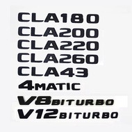 3D ABS Logo CLA200 CLA35 CLA180d CLA220d CLA45 Emblem Letters Car Trunk Sticker For Mercedes Benz AM